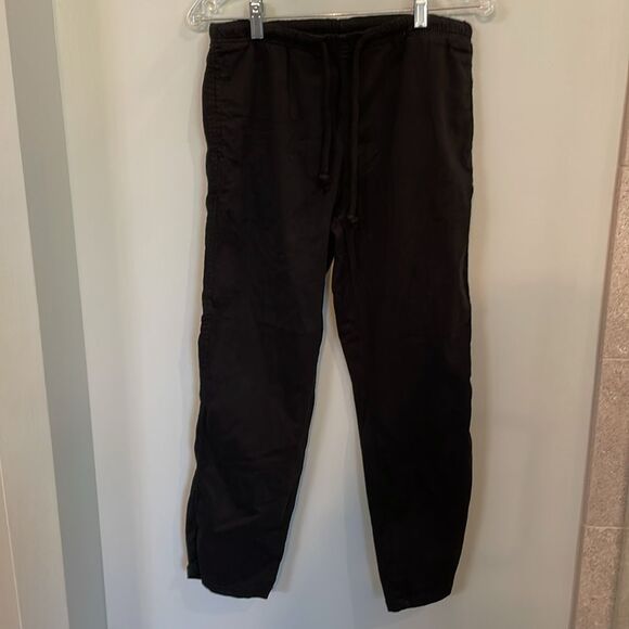 Zara Black Pull on Drawstring Pants - Picture 2 of 4